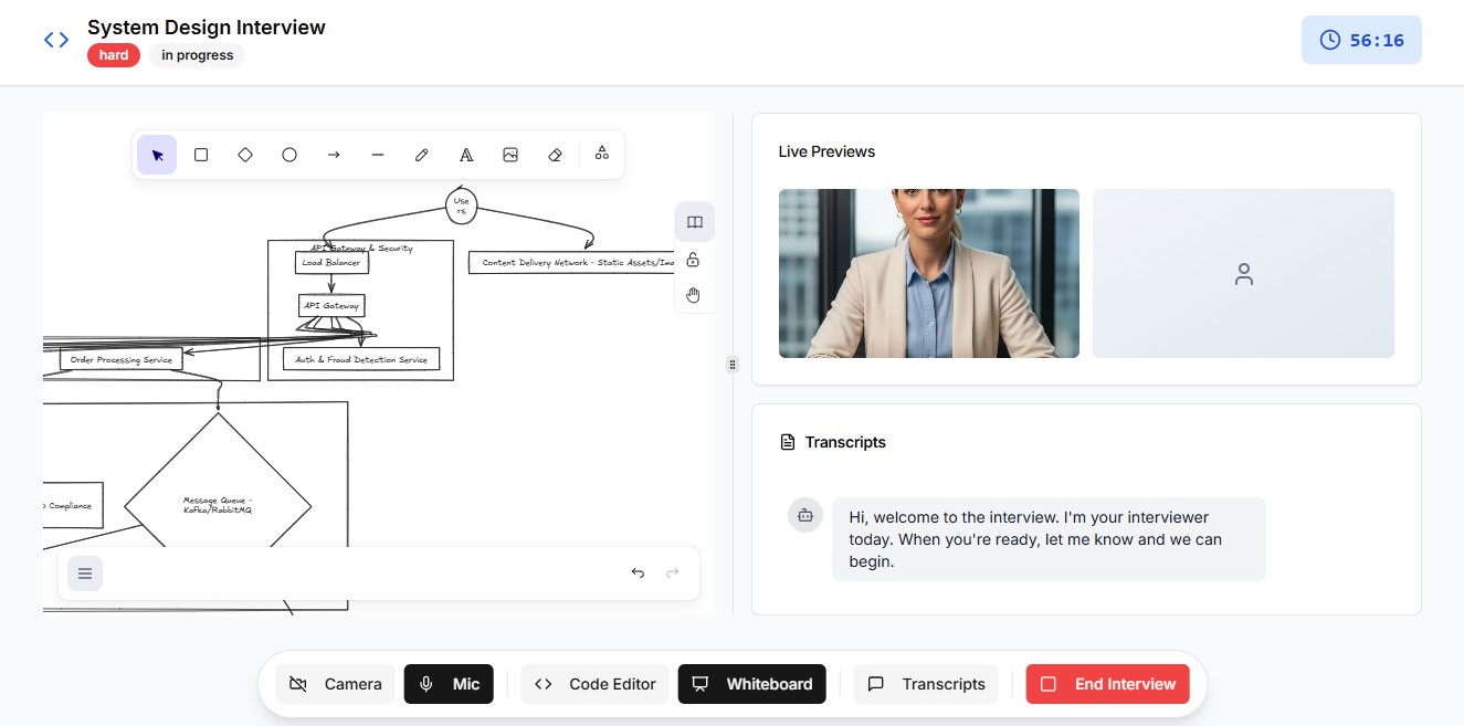 PrepLinx Interactive Interview Interface